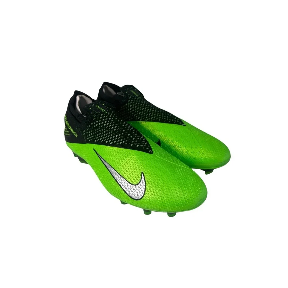 Nike Phantom VSN 2 Elite DF FG ACC Gost Black Platinum Green  CD4161-036 Size 10